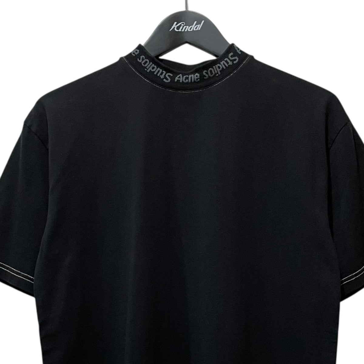 33【美品】Acne Studios XXS ロゴモックネック　ブラック 33【美品】Acne Studios XXS ロゴモックネック ブラック 33【美