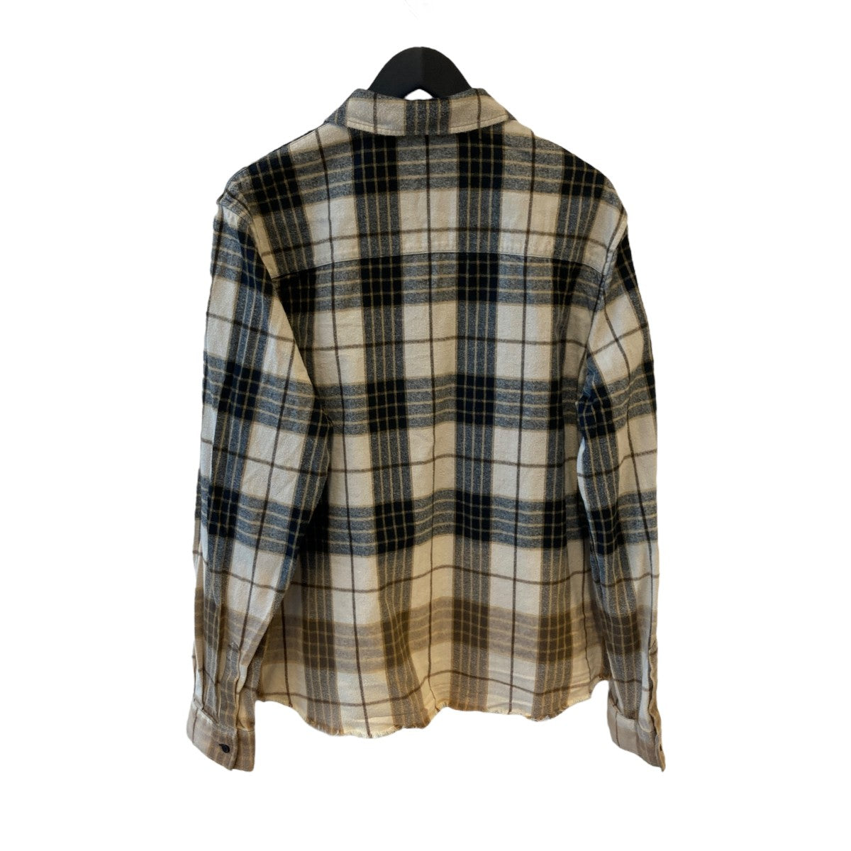 AMIRI(アミリ) チェックシャツ ベージュ×ブラック サイズ L AMIRI(アミリ) チェックシャツ ベージュ×ブラック サイズ L