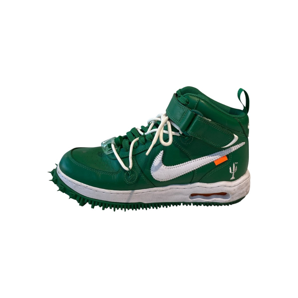 NIKE×OFFWHITE Air Force 1 Mid SP LTHR Pine Greenハイカット