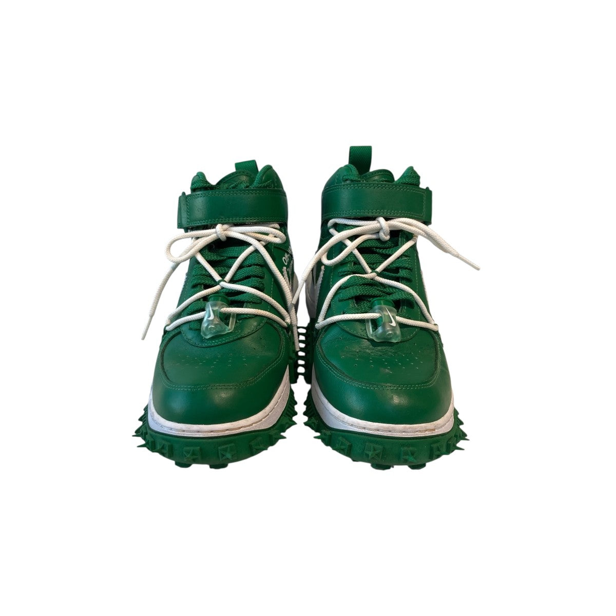 NIKE×OFFWHITE Air Force 1 Mid SP LTHR Pine GreenハイカットスニーカーDR0500-300 古着・中古-3枚目のアイテム画像
