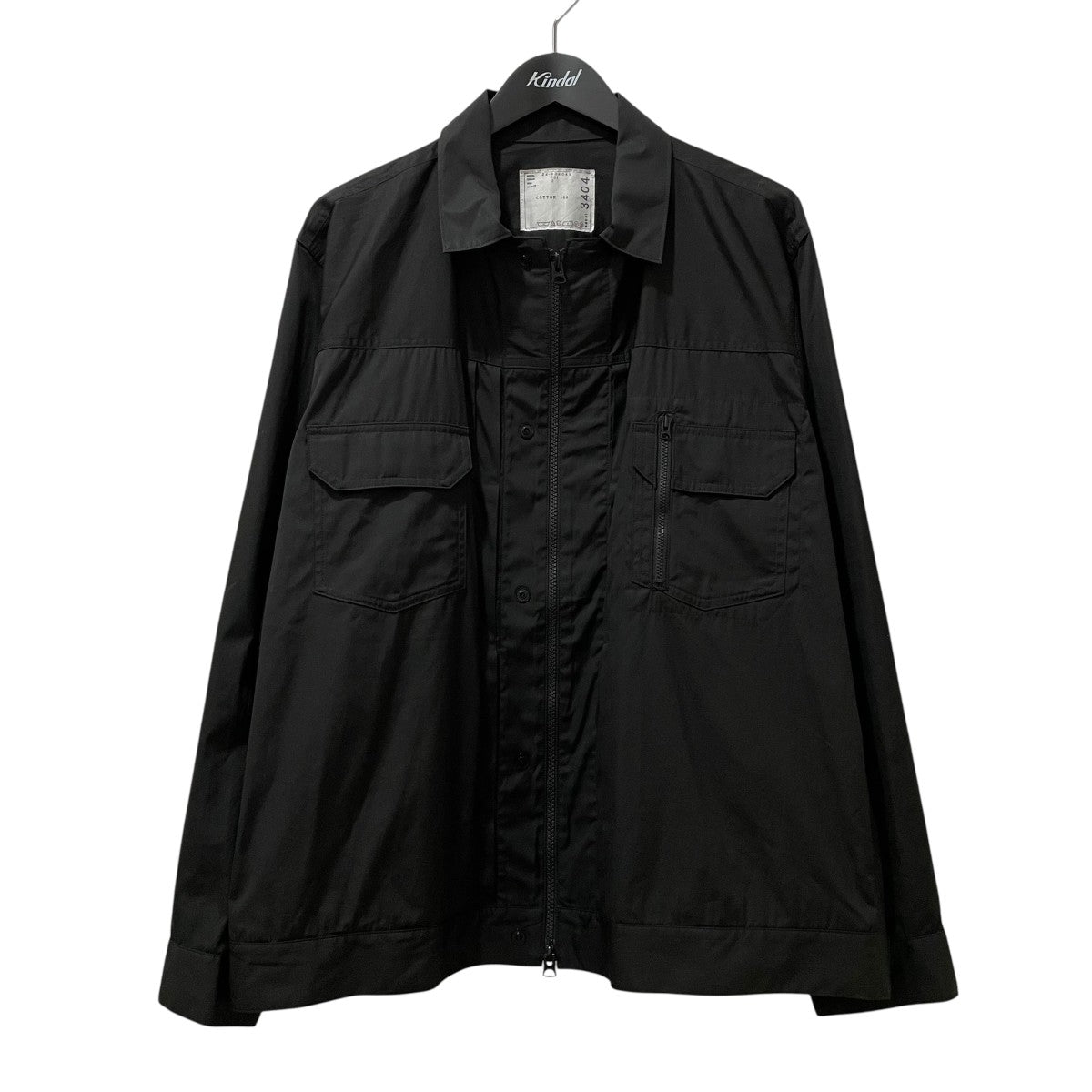 sacai◆ブルゾン/2/コットン/BLK/22-06080 Sacai (サカイ) 22AW Faux Shearling x Nylon Twill Blouson フェイク