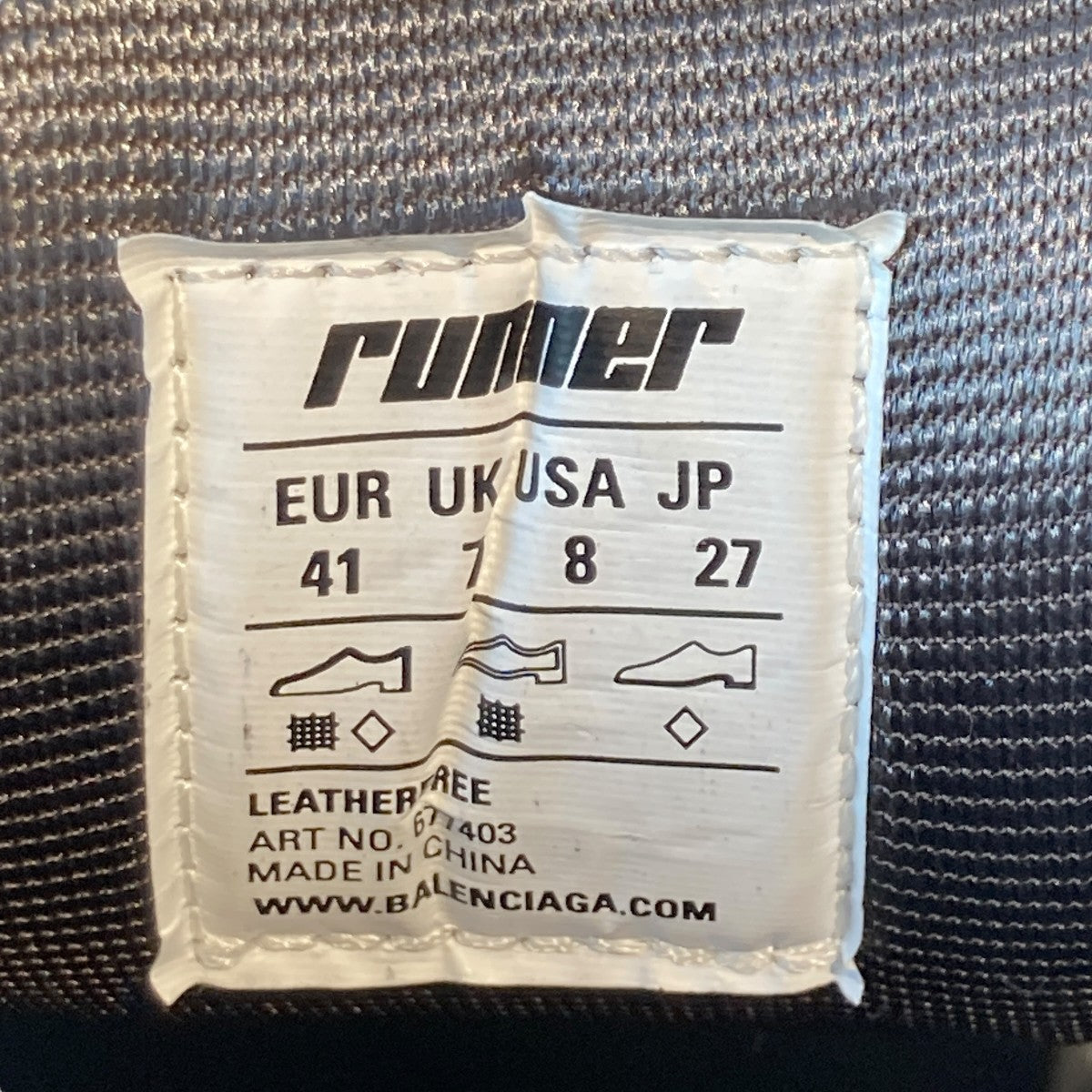 BALENCIAGA RUNNERスニーカー677403 古着・中古-6枚目のアイテム画像
