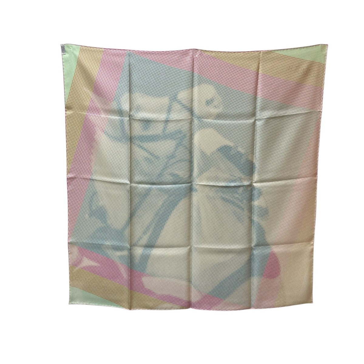 HERMES(エルメス) カレ90 トランペットを奏でる騎士シルクスカーフ