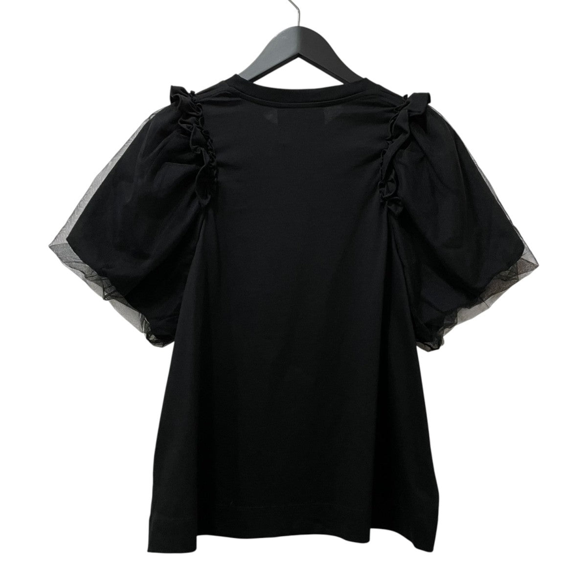 Simone Rocha Tulle Overlay Puff Sleeve T-Shirtパフスリーブ Tシャツ5179 0553 古着・中古-2枚目のアイテム画像