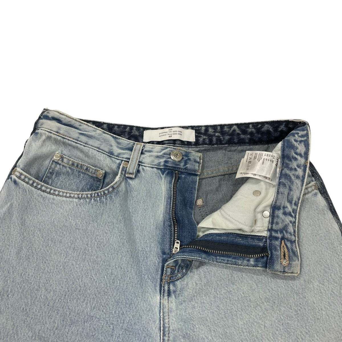 rokh×H＆M ツートーンバギーデニム インディゴ サイズ 36