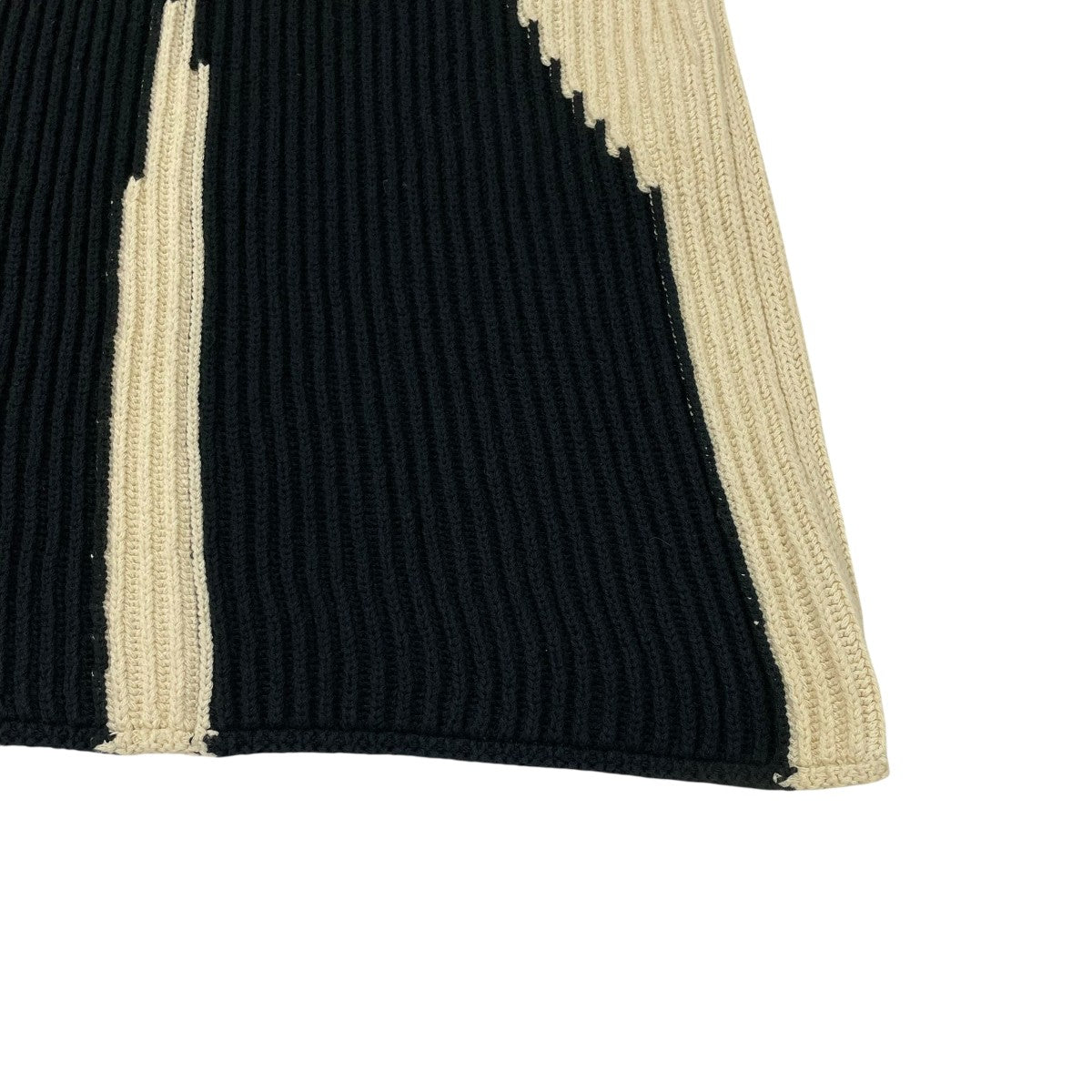 JIL SANDER ROUND NECK RIBBED VEST ニットベスト JSMQ751041 古着・中古-4枚目のアイテム画像