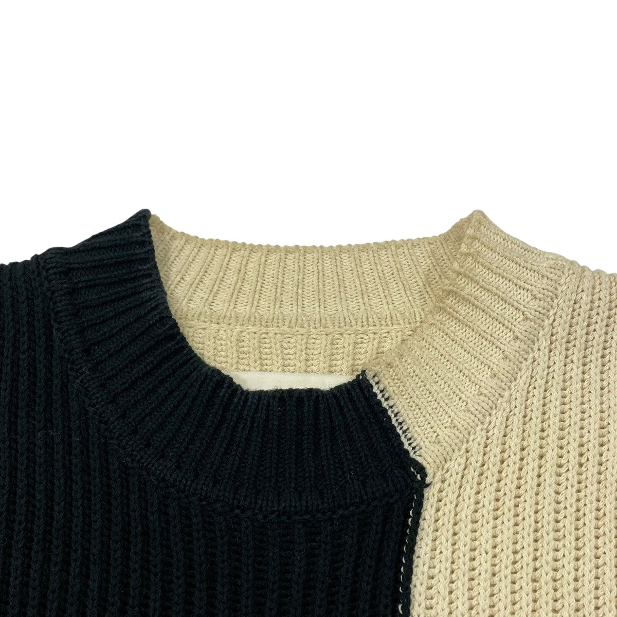 JIL SANDER ROUND NECK RIBBED VEST ニットベスト JSMQ751041 古着・中古-5枚目のアイテム画像