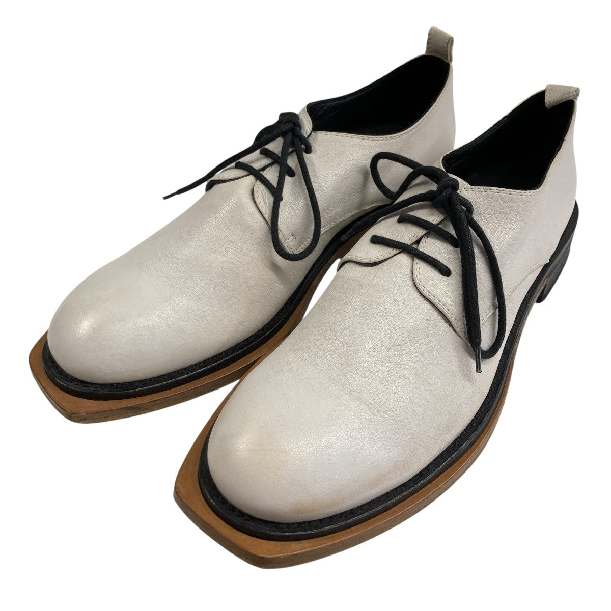 美品　Ann Demeulemeester レザーグレーブラックワンピース アン ドゥムルメステール(ANN DEMEULEMEESTER) コレクション