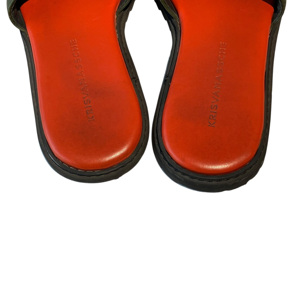 TWO-TONE LEATHERサンダル