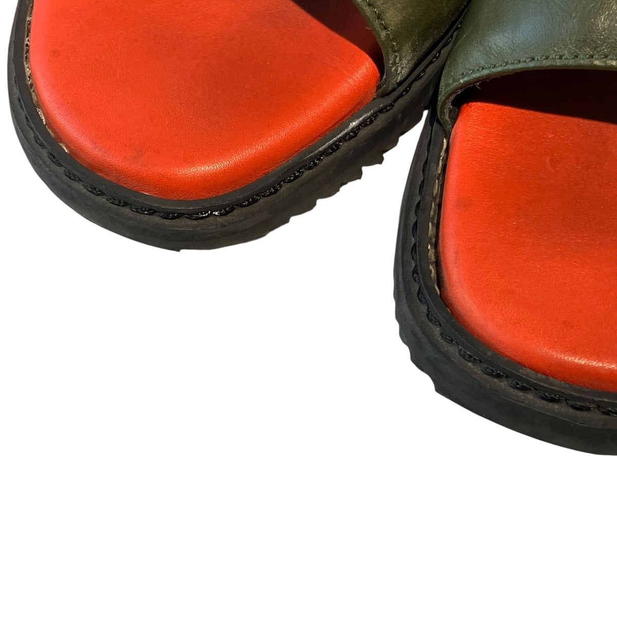 TWO-TONE LEATHERサンダル