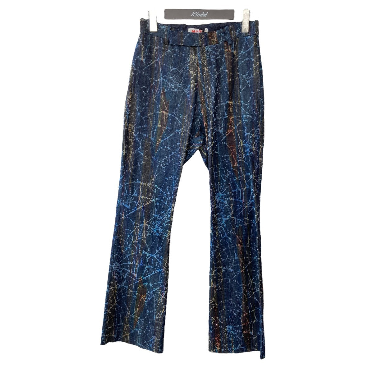 24AWFLOCKY RAINBOW WEB FLARE PANTS加工 フレアデニムパンツMPFW-PT1424
