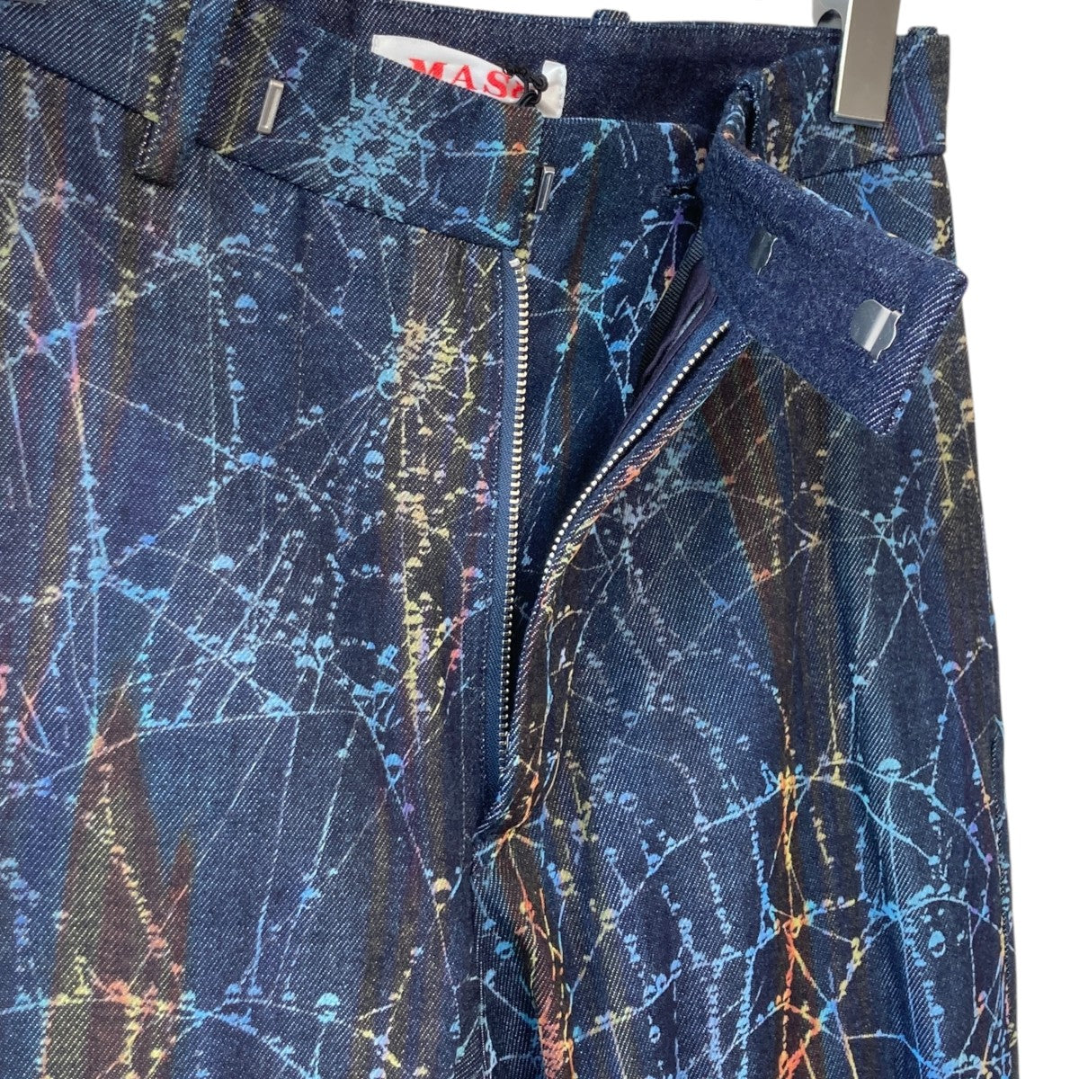 24AWFLOCKY RAINBOW WEB FLARE PANTS加工 フレアデニムパンツMPFW-PT1424