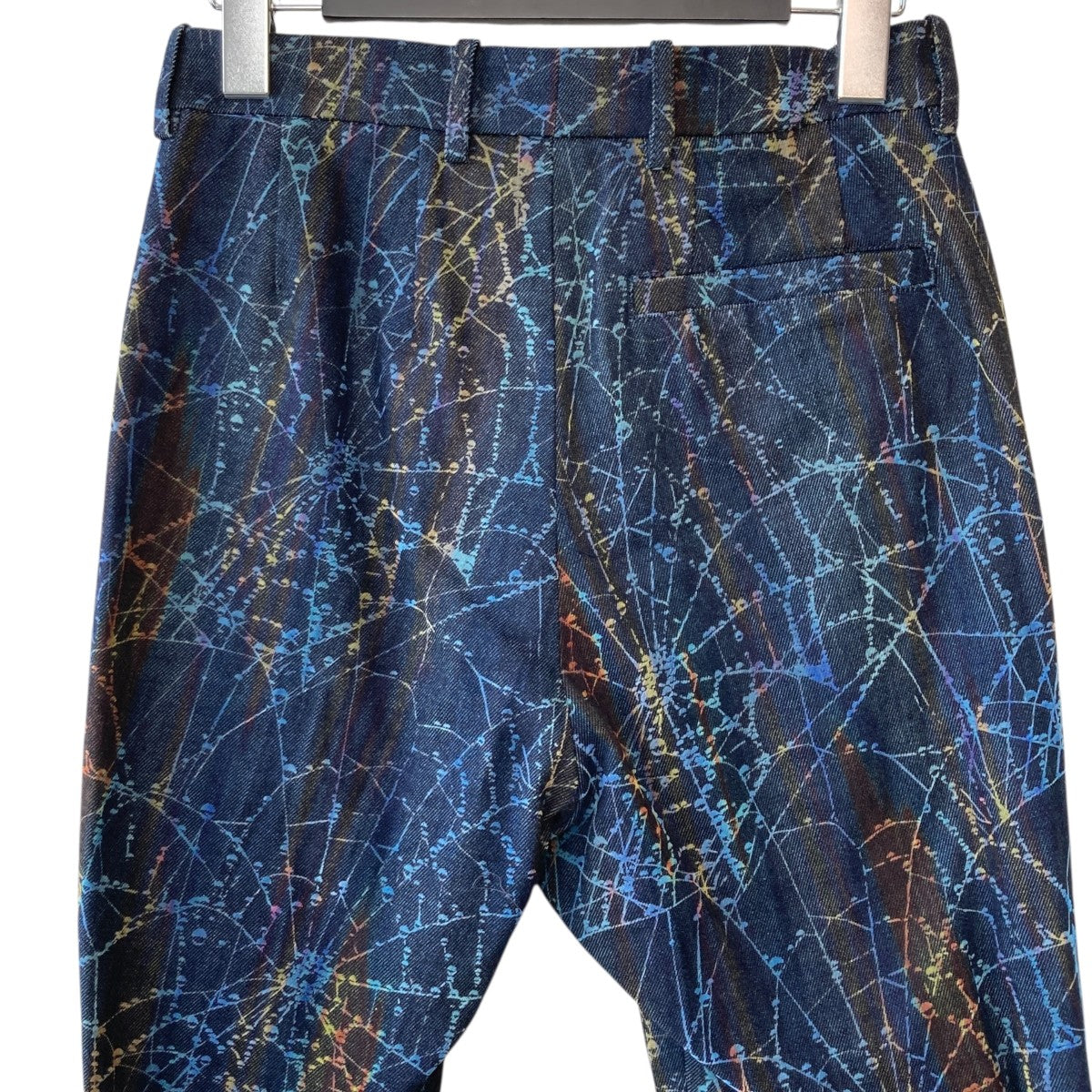 24AWFLOCKY RAINBOW WEB FLARE PANTS加工 フレアデニムパンツMPFW-PT1424