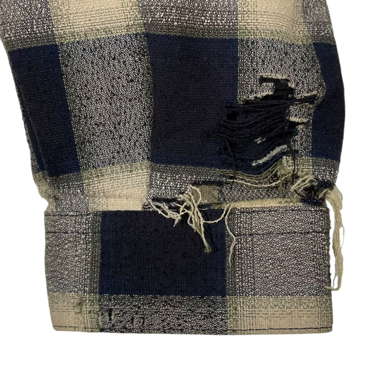 ★全商品値下げ対応可★ 　SUGARHILL チェック ダメージネルシャツ SUGARHILL(シュガーヒル) オンブレチェック柄ダメージ加工シャツ