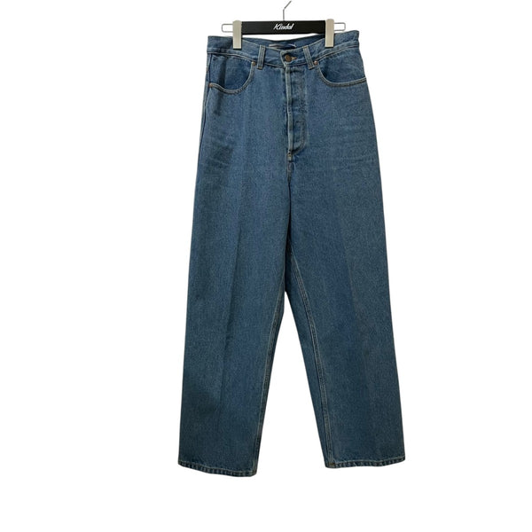 Cristaseya(クリスタセヤ) ハイウエストデニムパンツ インディゴ