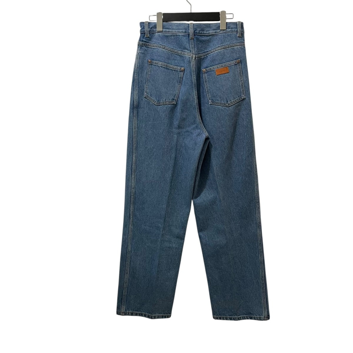 XS 新品 Cristaseya リネン パジャマ パンツ クリスタセヤ 茶 Cristaseya(クリスタセヤ) ハイウエストデニムパンツ インディゴ