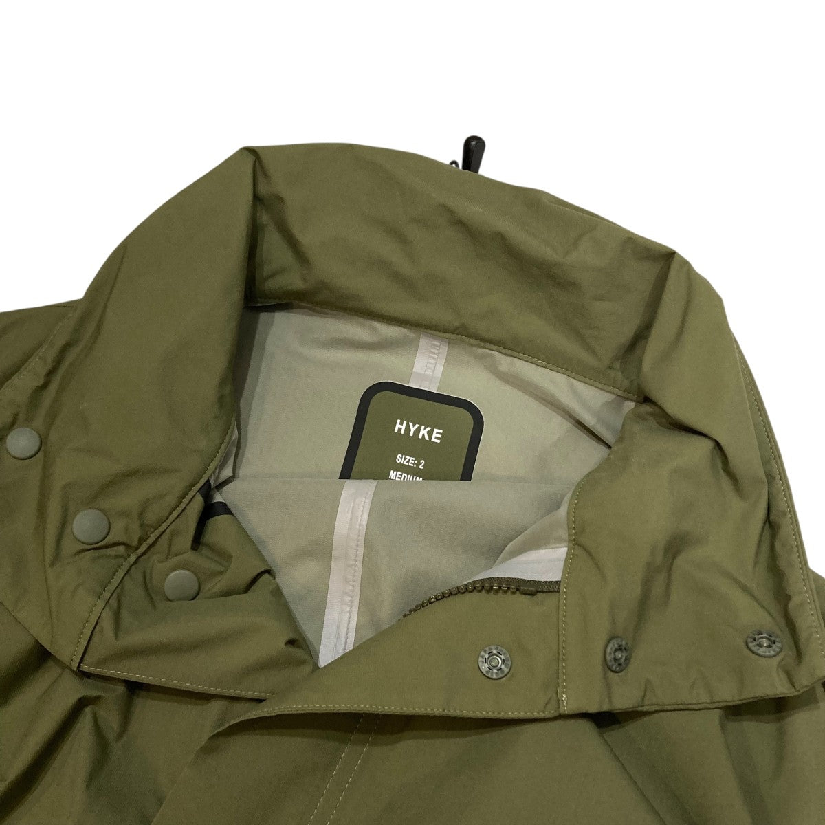 HYKE(ハイク) 21SSPERTEX MILITARY COATナイロンコート211-27028 211