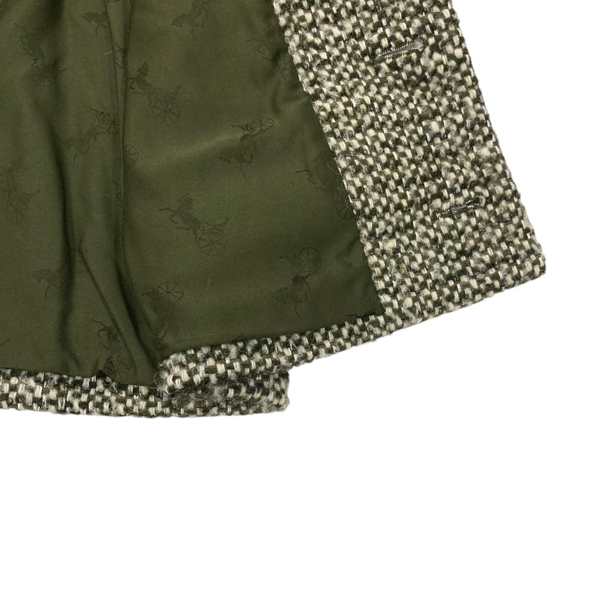 CELINE(セリーヌ) ツイードジャケット2V02E025N 2V02E025N グリーン