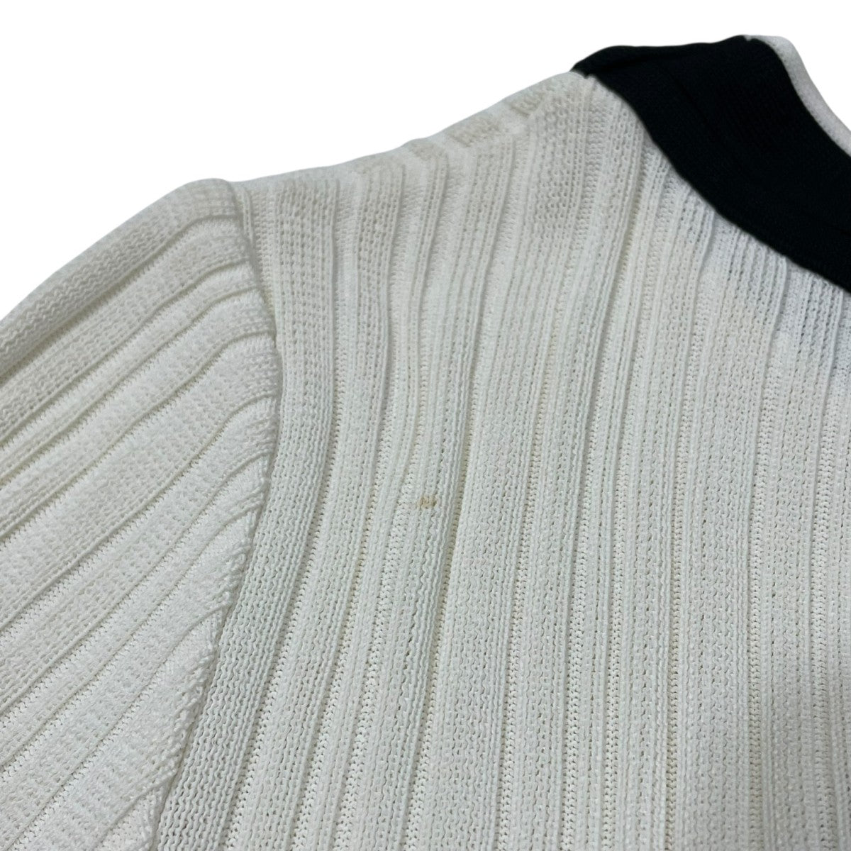 シャネル 04P ニット サマーカットソー ココマーク リブ 38 シャネル 04P ニット サマーカットソー ココマーク リブ 38