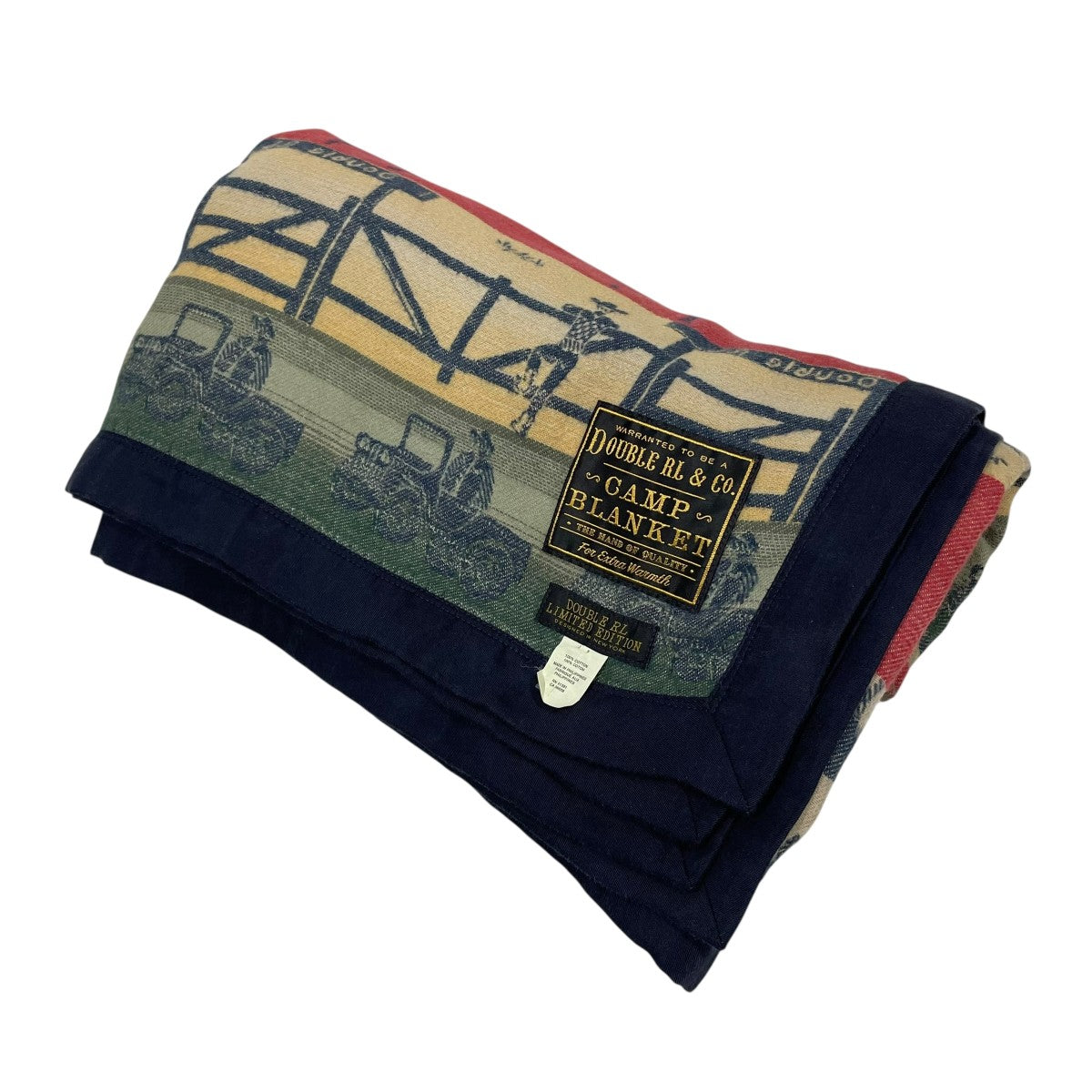 RRL(ダブルアールエル) キャンプブランケット CAMP BLANKET ネイビー
