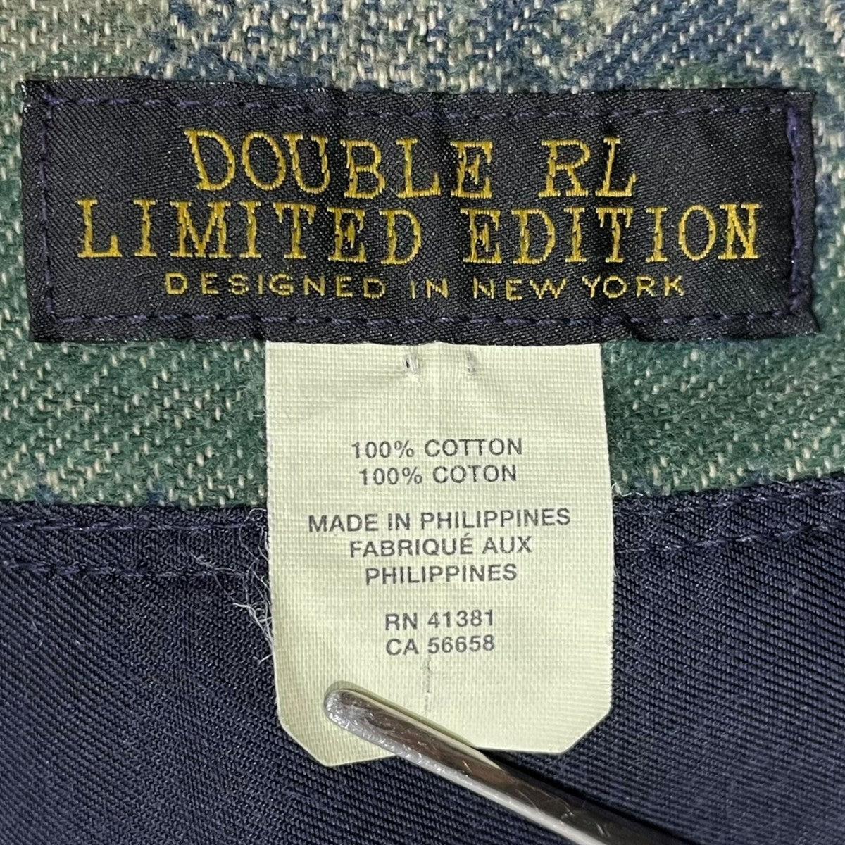 RRL(ダブルアールエル) キャンプブランケット CAMP BLANKET ネイビー