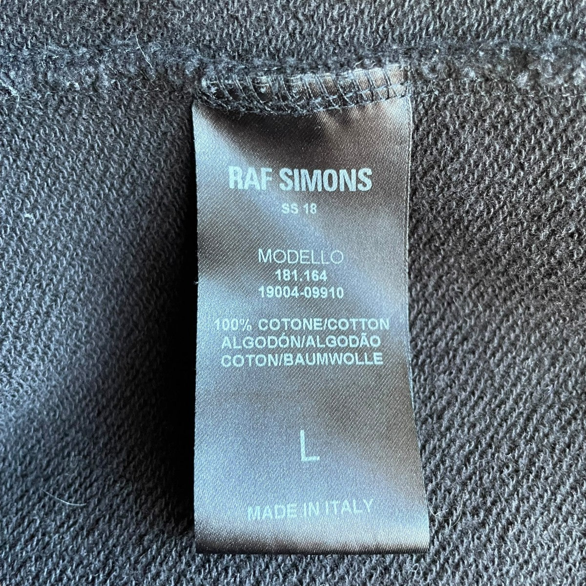 RAF SIMONS(ラフシモンズ) 18SS権力の美学 joy division hoodie