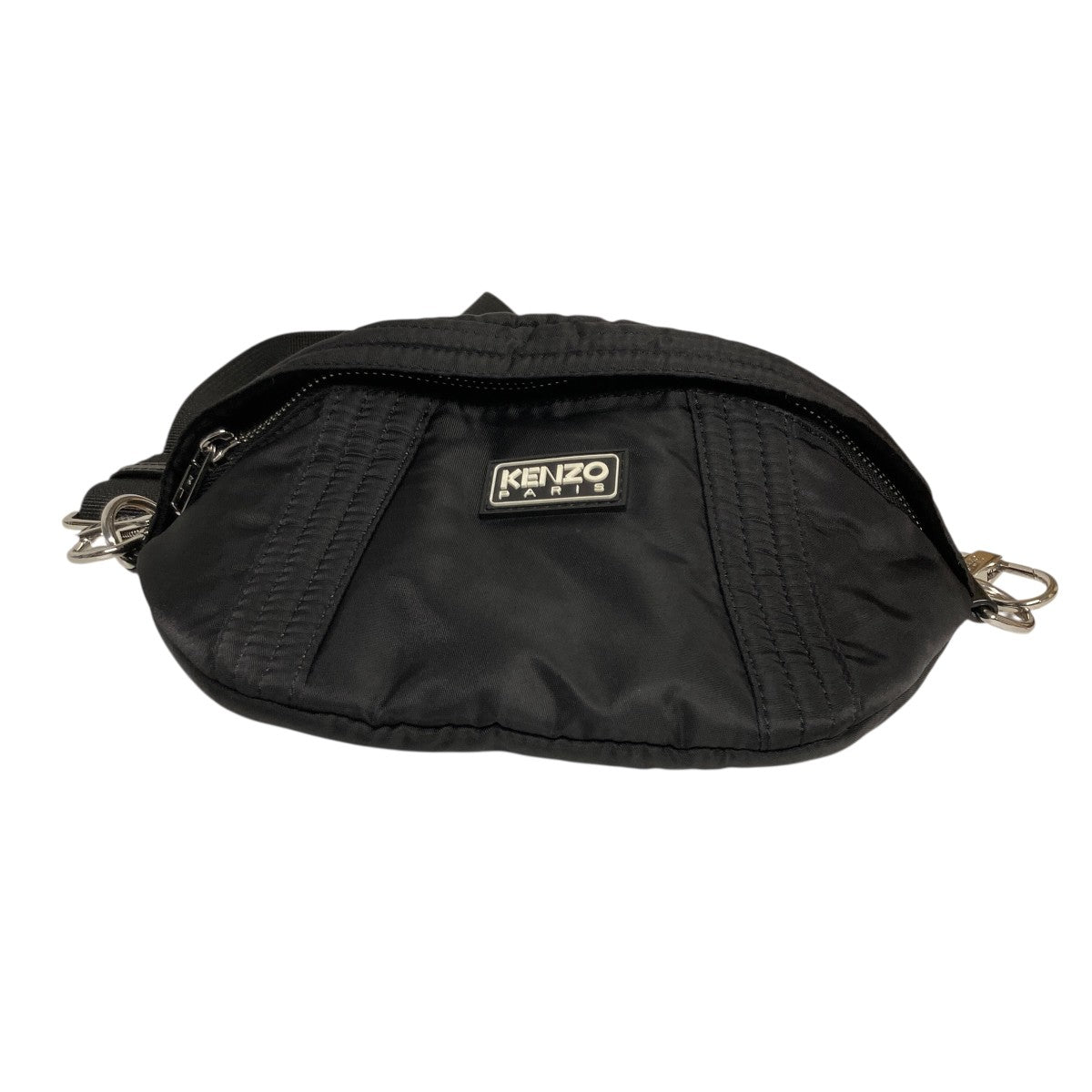 KENZO(ケンゾー) Logo Patch Belt Bagボディバッグ ブラック｜【公式