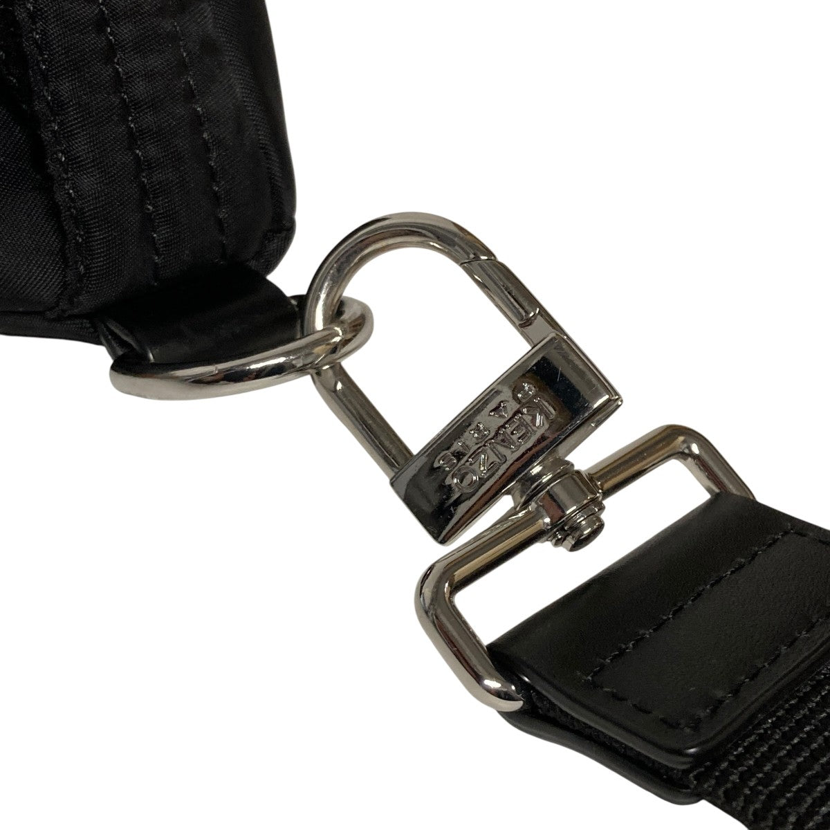 KENZO(ケンゾー) Logo Patch Belt Bagボディバッグ ブラック｜【公式