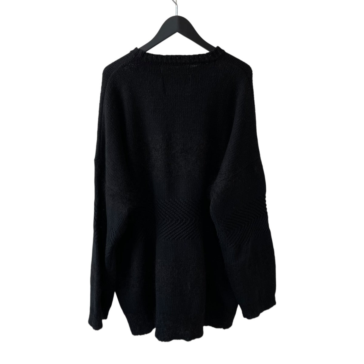 Flower Cross Embroidery Border Knitニット21AW K-1