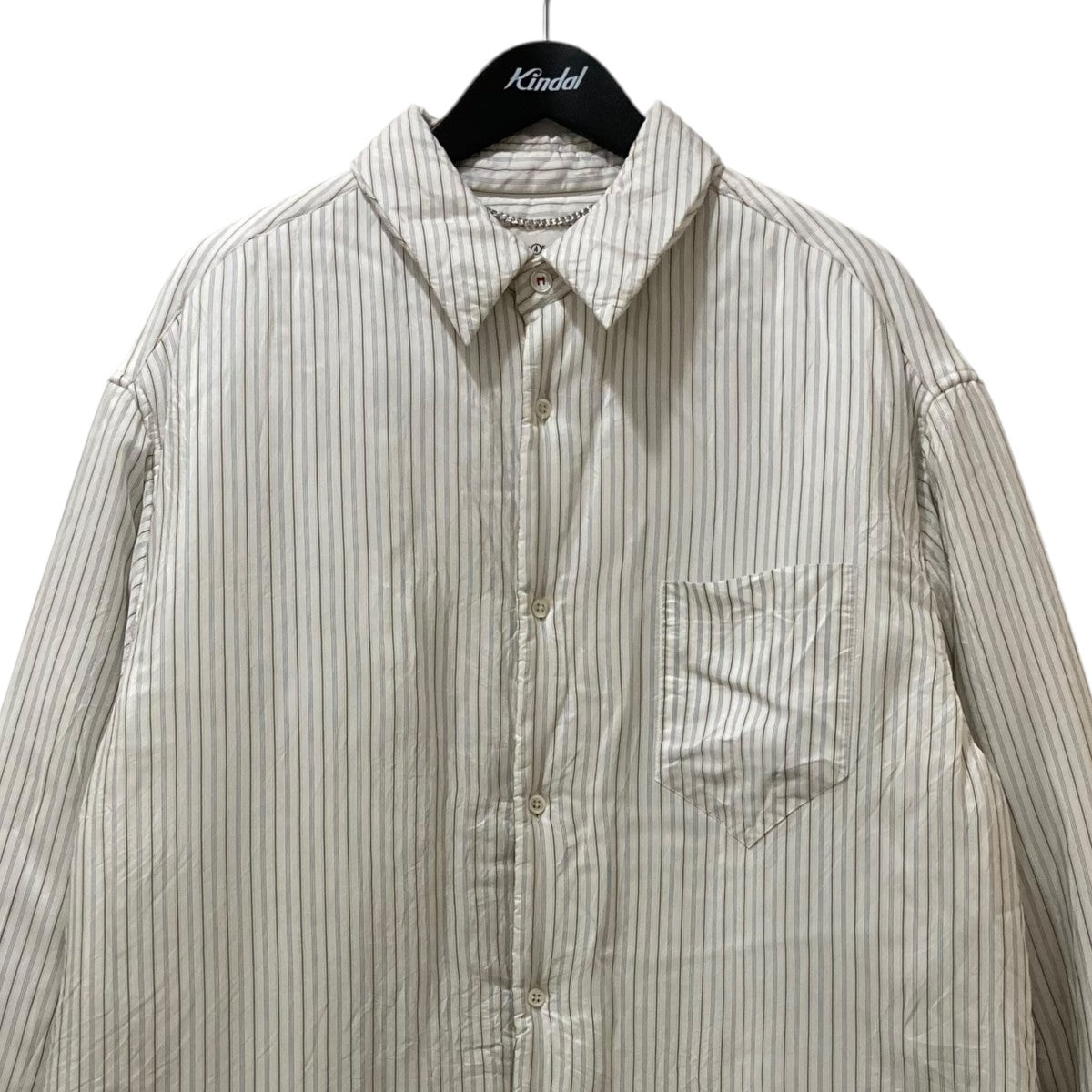 Maison Margiela ストライプ 中綿シャツジャケット SI1DL0009