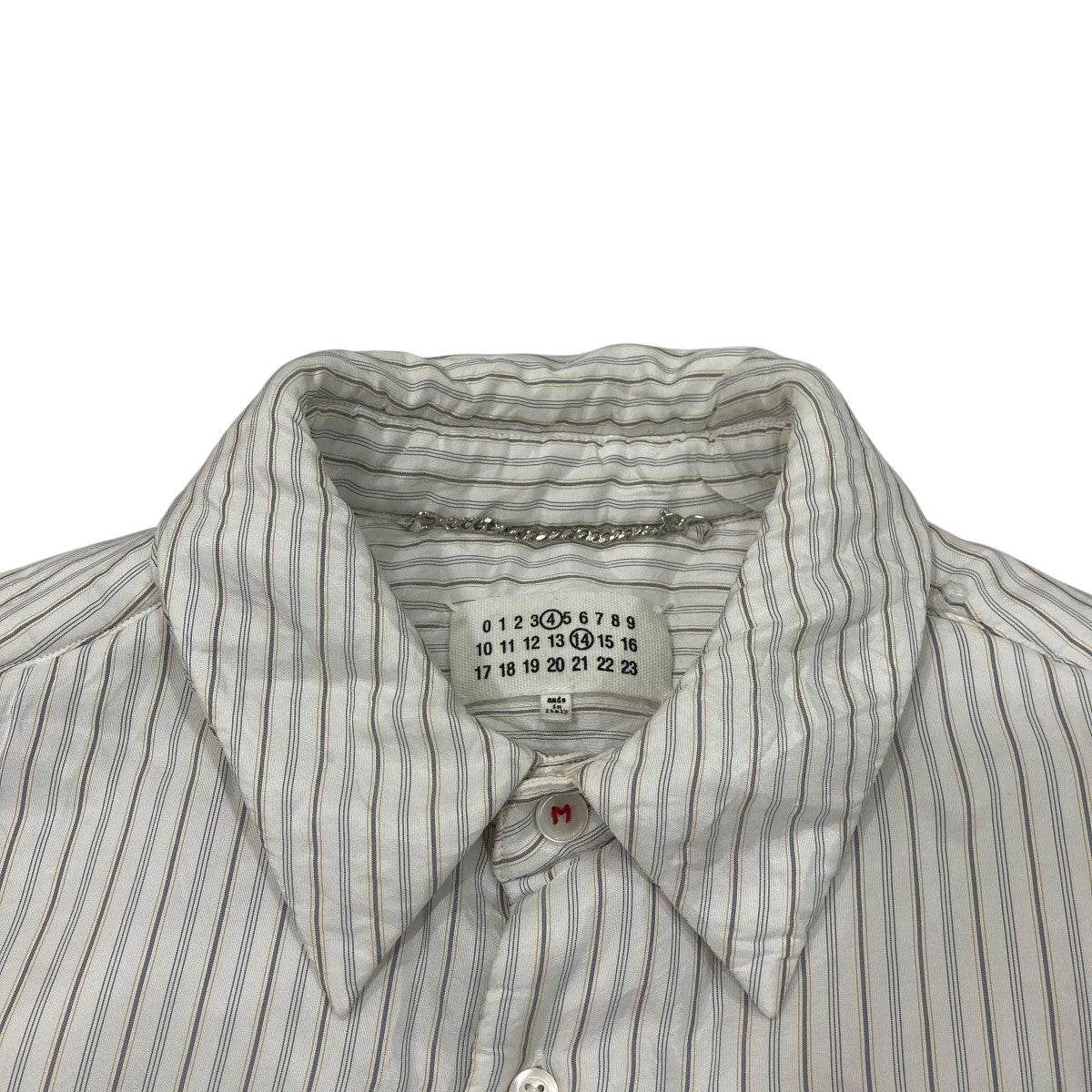 Maison Margiela ストライプ 中綿シャツジャケット SI1DL0009 古着・中古-6枚目のアイテム画像