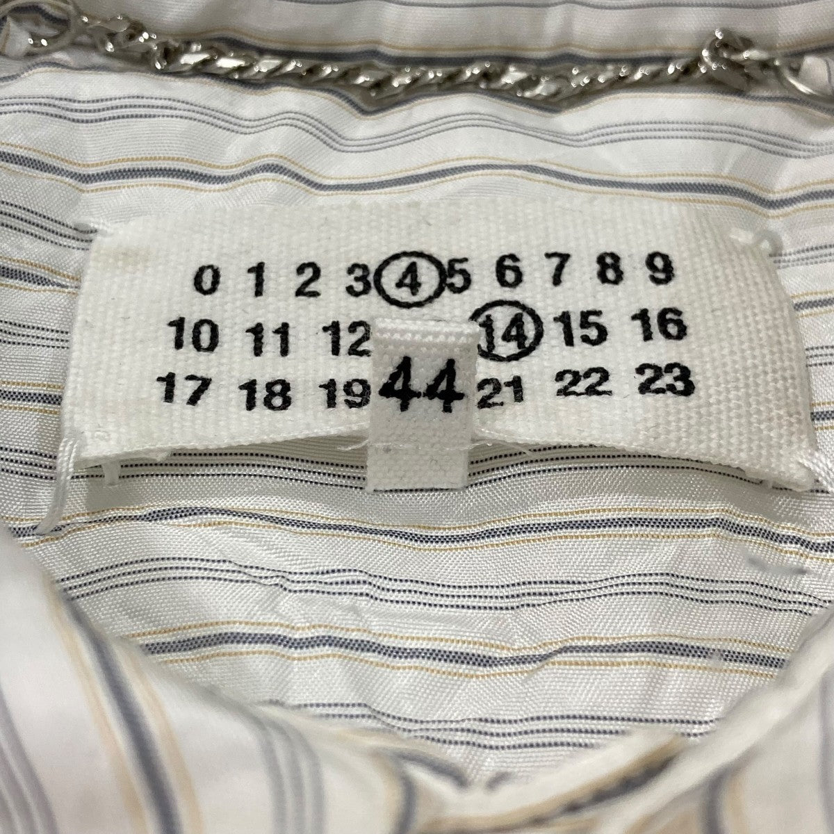 Maison Margiela ストライプ 中綿シャツジャケット SI1DL0009