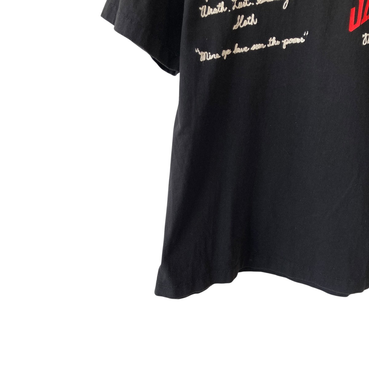 SAINT MICHAEL SS Tee Logo Emb BlackプリントTシャツSM-S21-0001-007 古着・中古-4枚目のアイテム画像