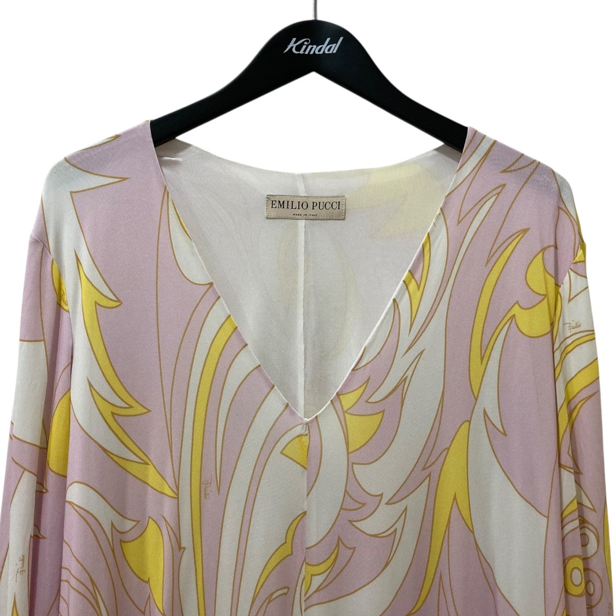 Emilio Pucci Vネックワンピース1EJH25 古着・中古-3枚目のアイテム画像
