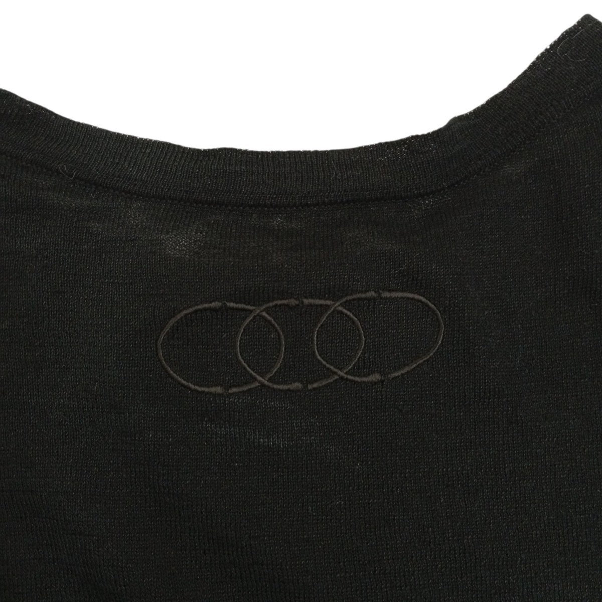 Con te クルーネック ニットTシャツ無地5分袖ニット8518-199-0004 古着・中古-6枚目のアイテム画像