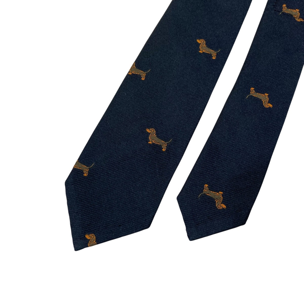 THOM BROWNE ブラック ネクタイ ネイビー ネクタイ＆タイバー | Thom Browne