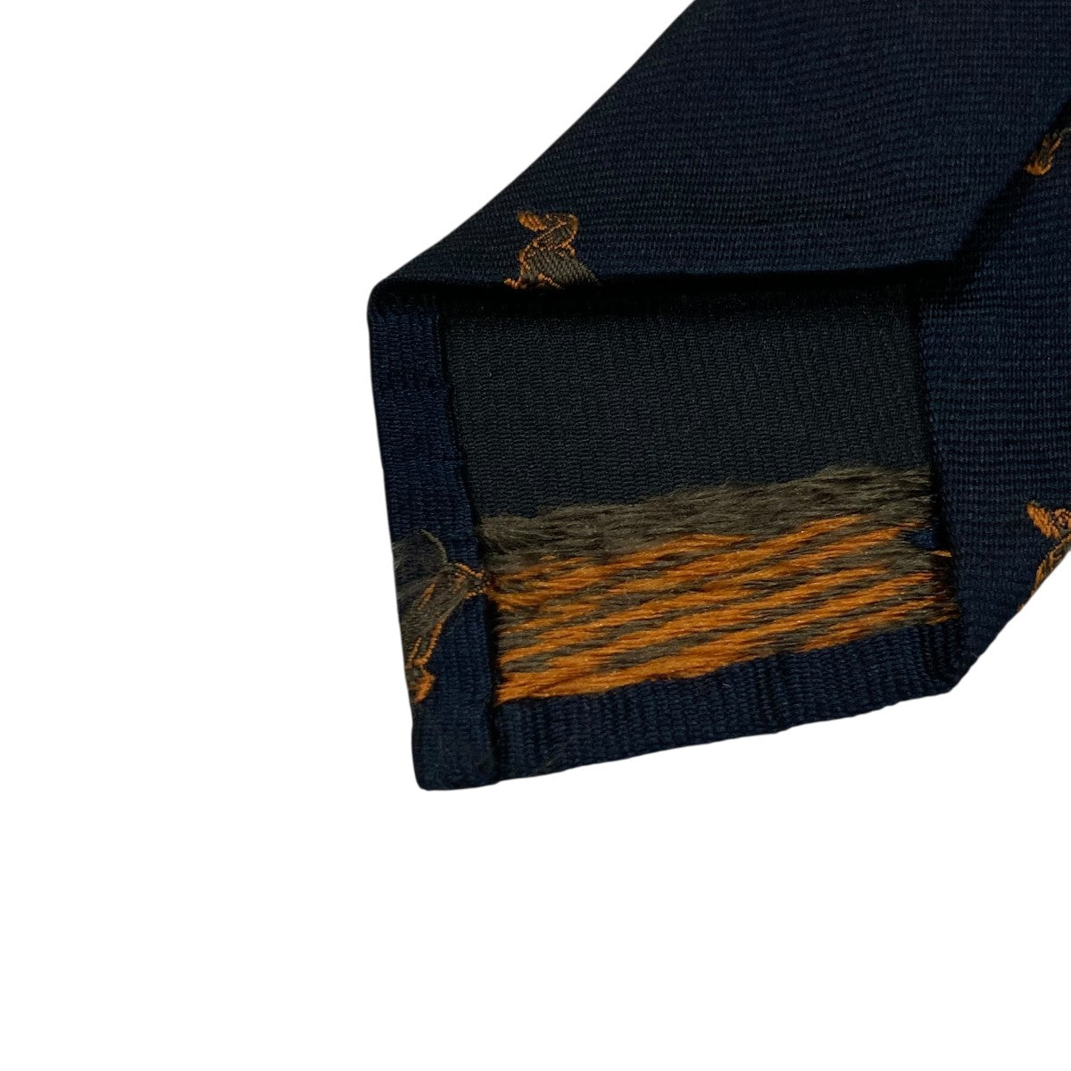 THOM BROWNE ブラック ネクタイ ネイビー ネイビー（紺）系 THOM BROWNE(トムブラウン) ネクタイ(メンズ