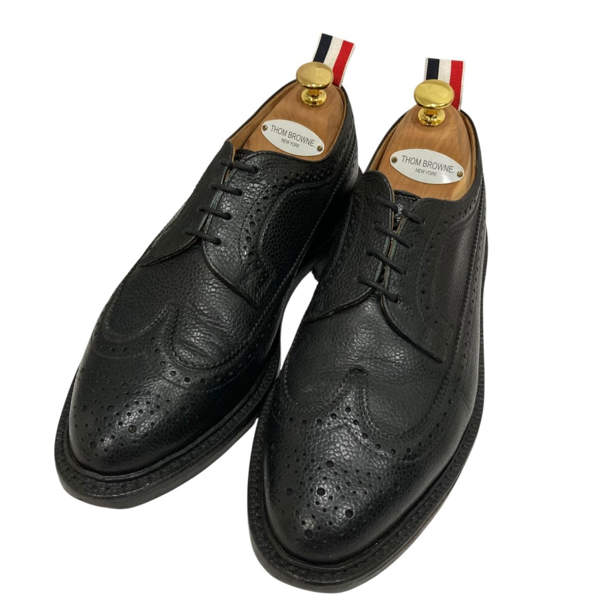 Thom Browne(トム・ブラウン) ロングウィング ブローグレザーシューズ