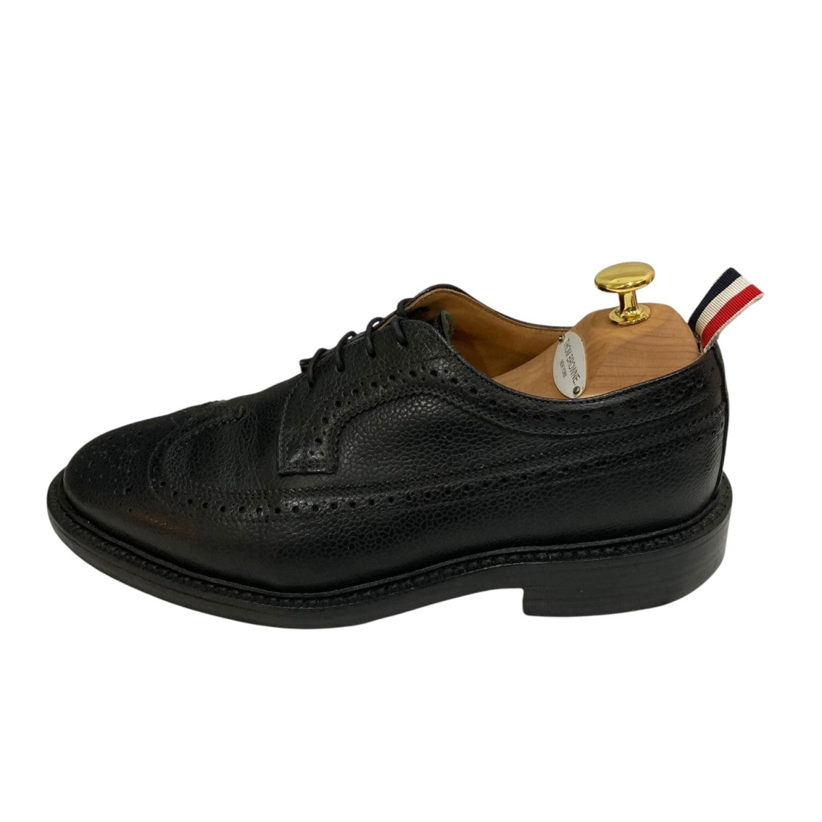 Thom Browne ロングウィング ブローグレザーシューズMFD002A-00198 古着・中古-2枚目のアイテム画像