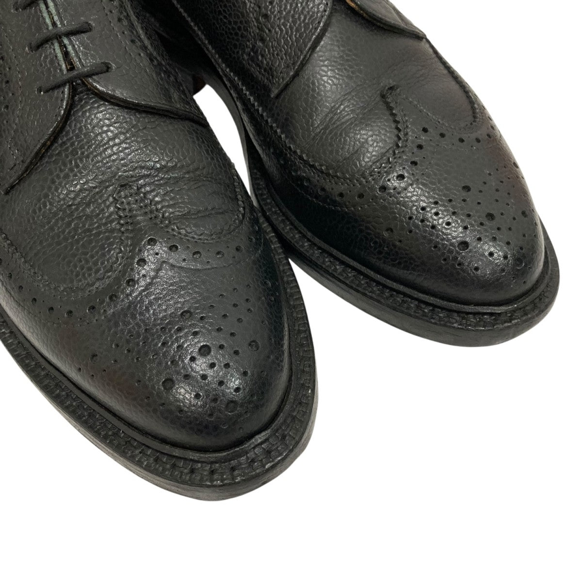 Thom Browne(トム・ブラウン) ロングウィング ブローグレザーシューズ