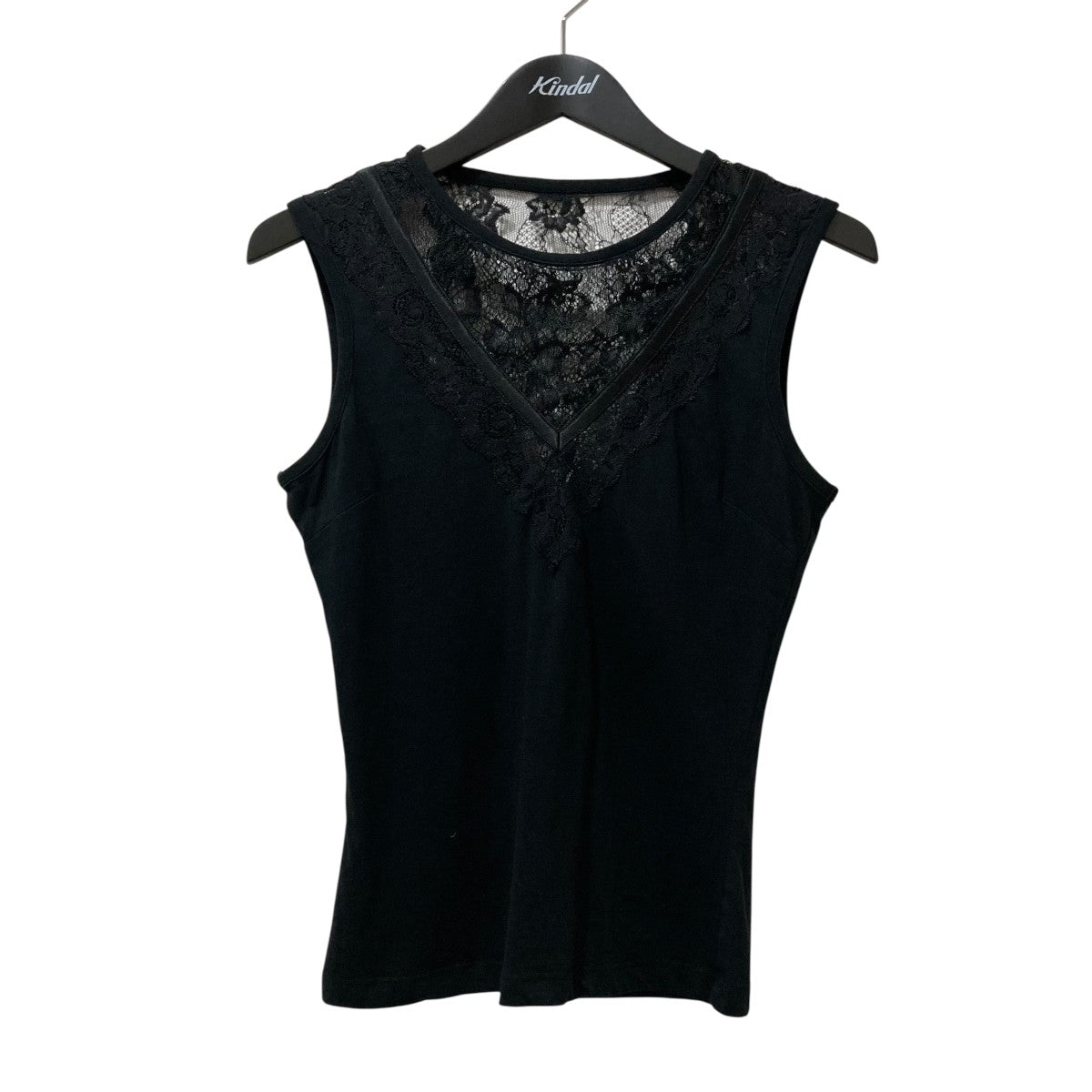 DOLCE ＆ GABBANA D＆Gクリスタルロゴ レースノースリーブカットソー 古着・中古-1枚目のアイテム画像