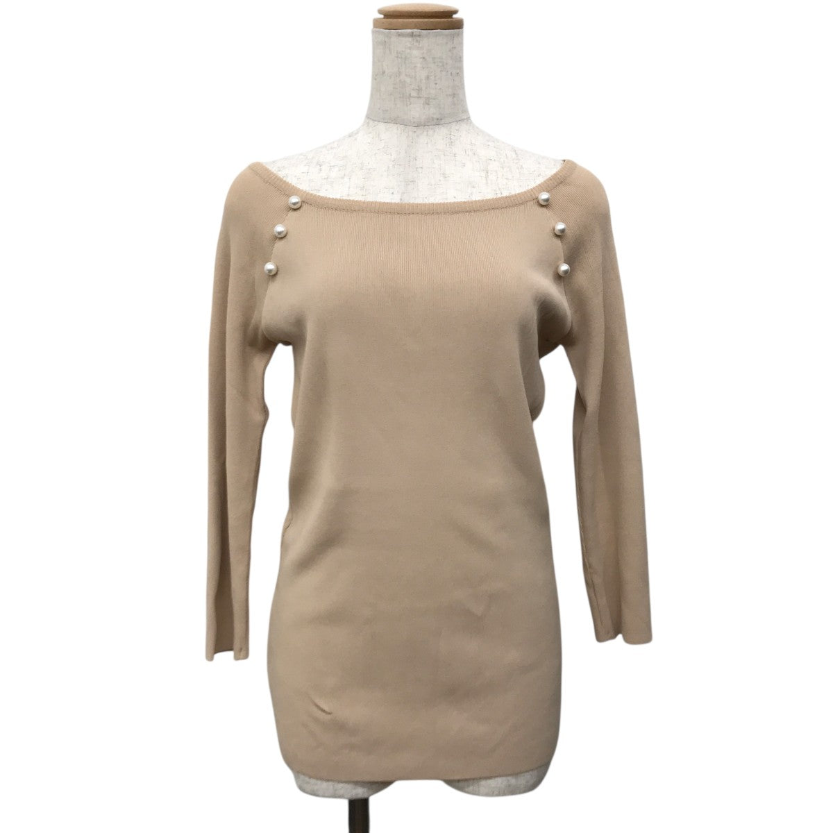 PEARL OFF SHOULDER TOPセーターBD2411-1B-24