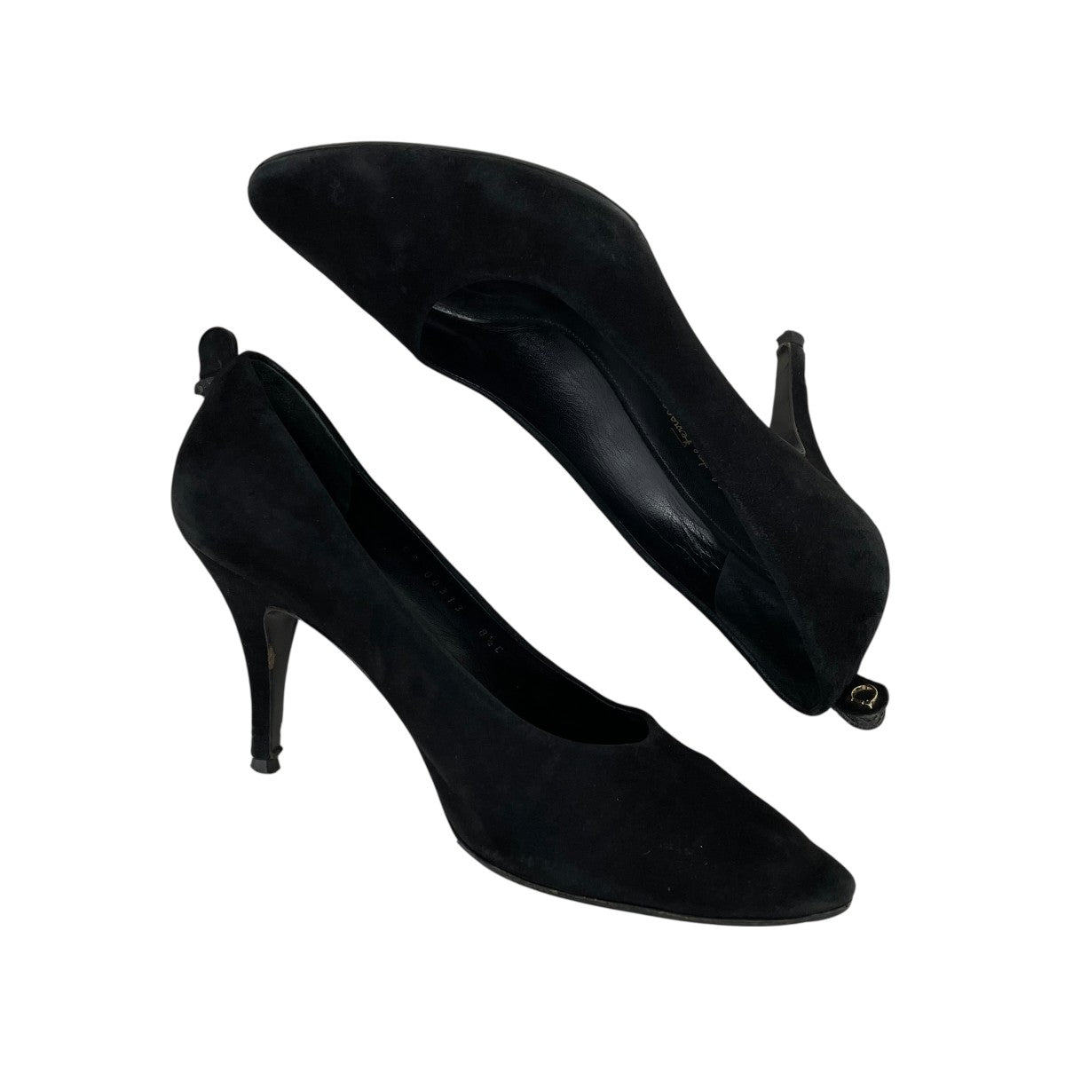 極美品 サルバトーレフェラガモ ブラック パンプス 約23.5cm 極美品 サルバトーレフェラガモ ブラック パンプス 約23.5cm