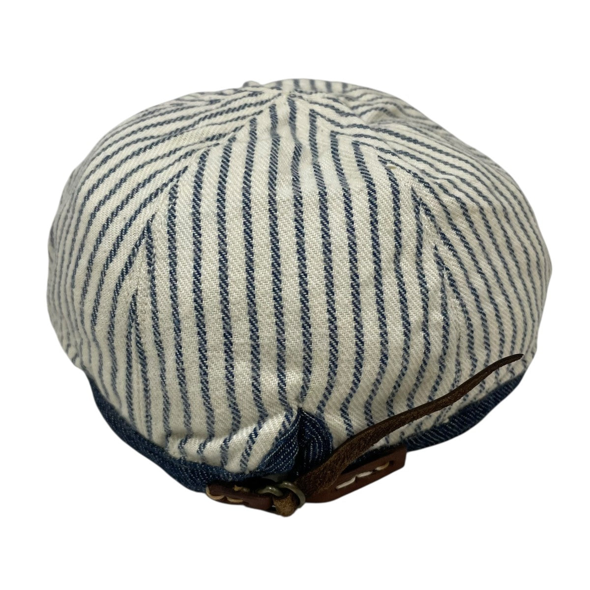 KAPITAL(キャピタル) ストライプ柄キャップ インディゴ・オフホワイト