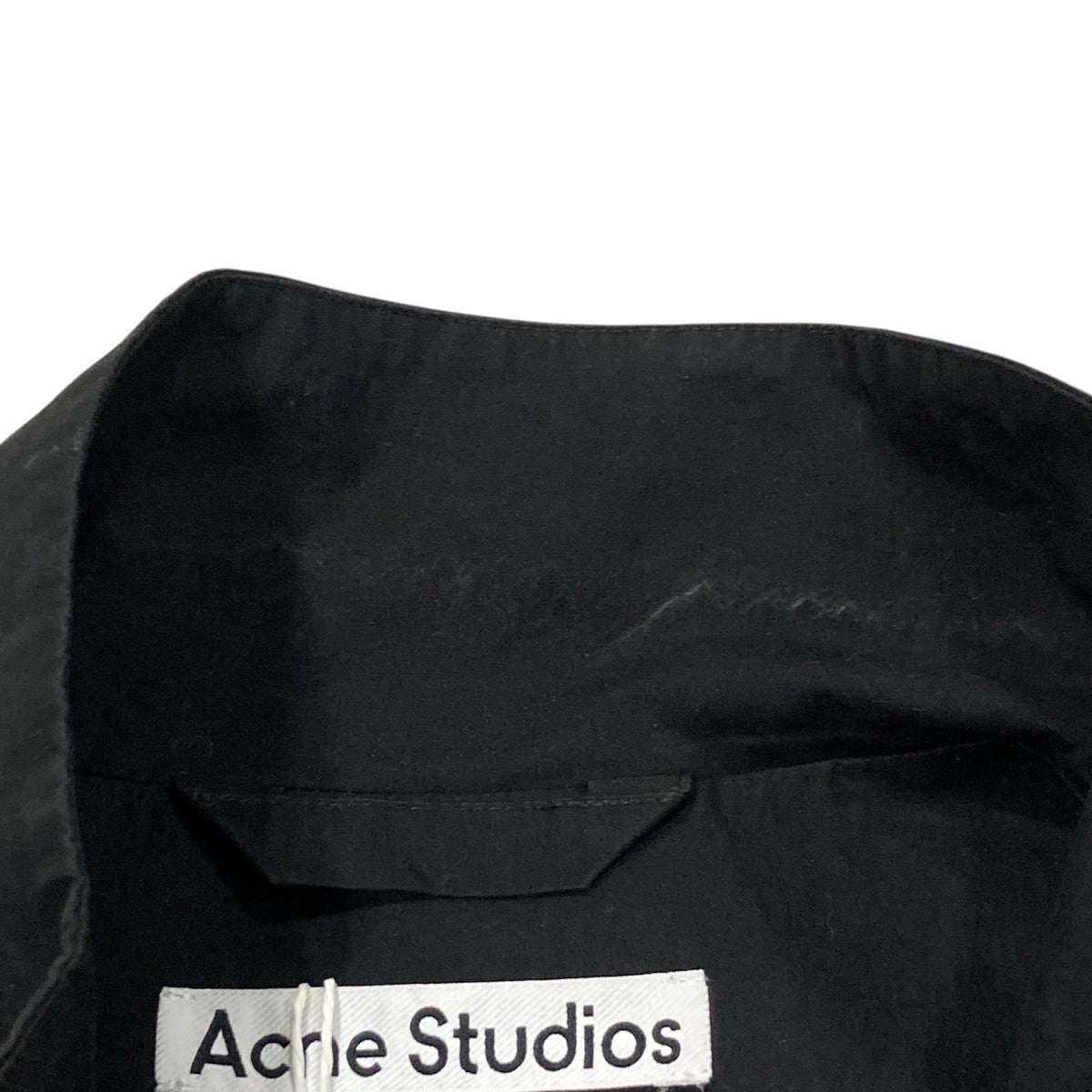 アクネストゥディオズ　ダスト加工バックロゴジッパーブルゾン　ジャケット ACNE STUDIOS(アクネストゥディオズ) ダスト加工バックロゴ