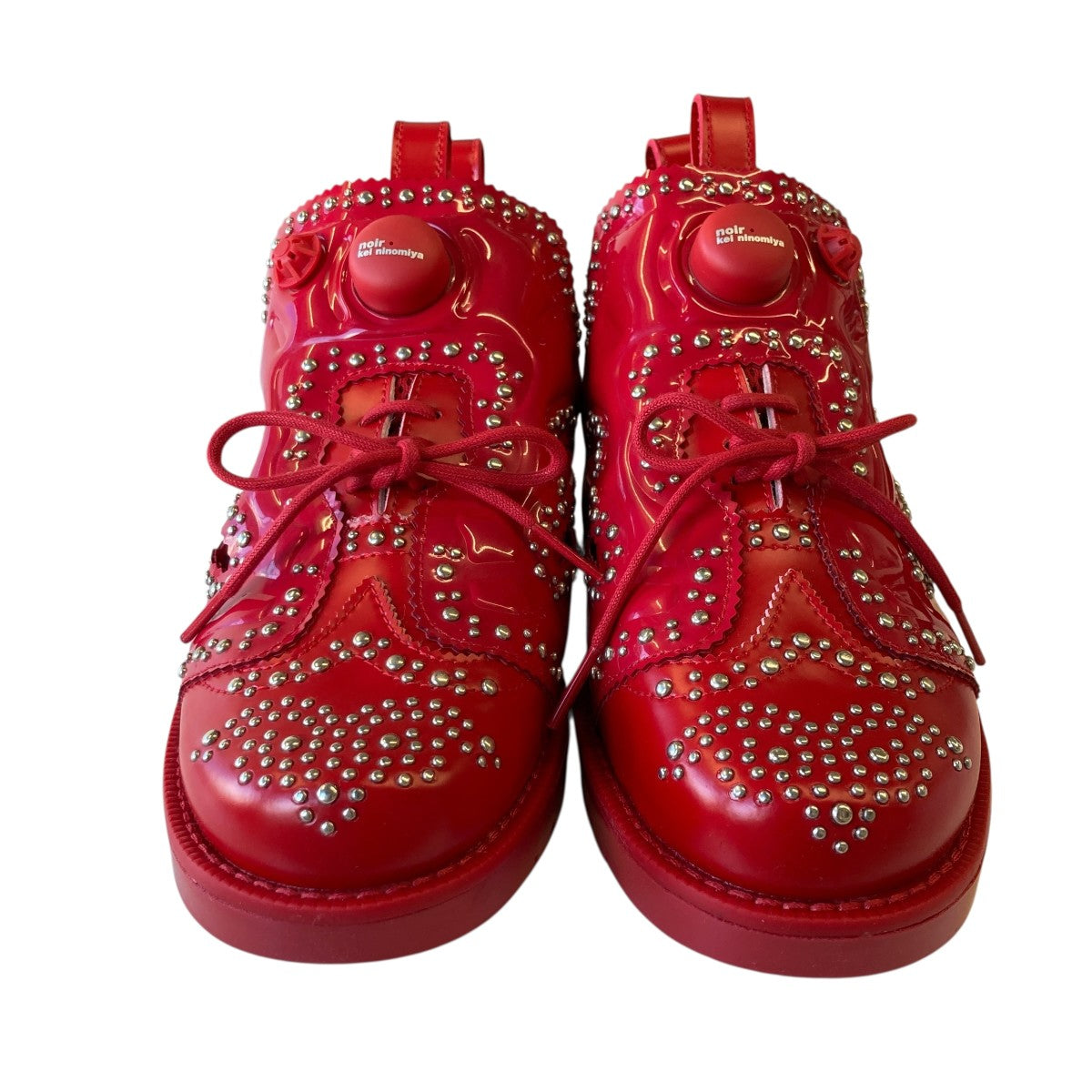 noir kei ninomiya × Reebok / IPF DRESS PUMP FURY/23.5cm/RED/エナメル/3O-K101-051-2-0 REEBOK×noir kei ninomiya IPF DRESS PUMP FURYスニーカー3O-K101 3O