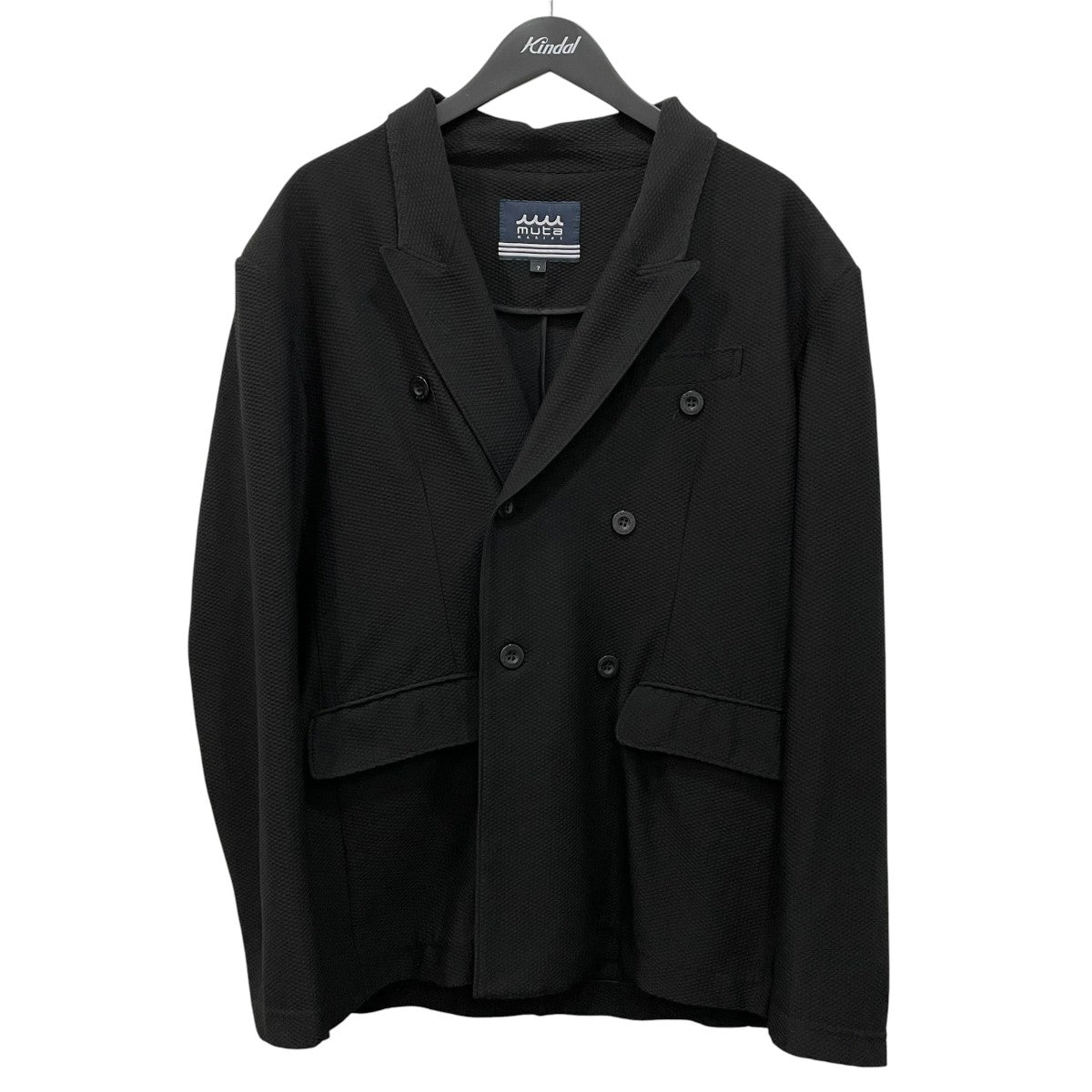 ムータ　muta メッシュ　ダブルテーラード　ストレッチ　ブラック　ジャケット muta MARINE(ムータ マリン) ストレッチメッシュダブルジャケット