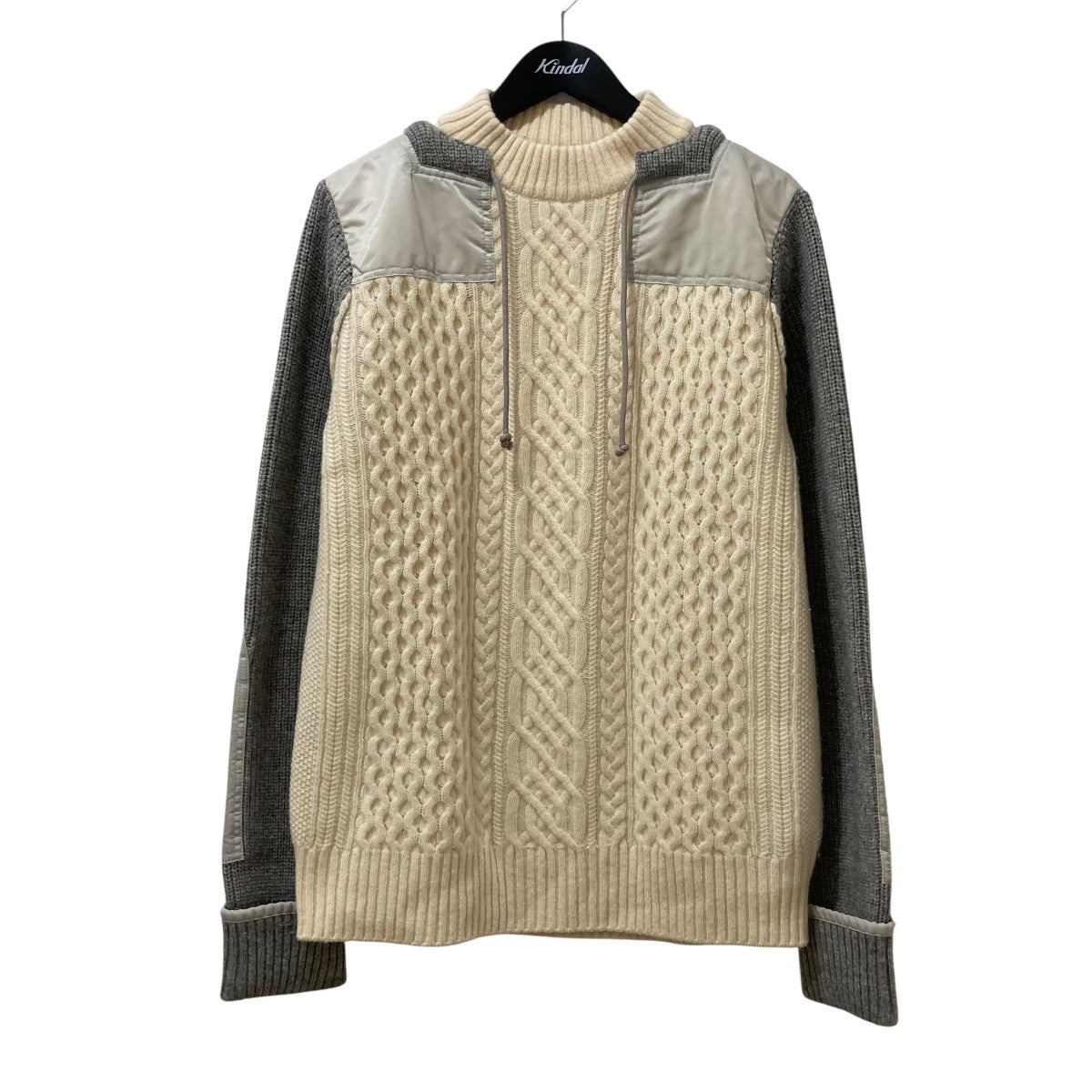 sacai(サカイ) ドローストリング ケーブルニット18-01774M 18-01774M