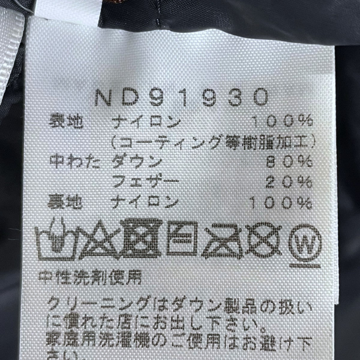 マウンテンダウンジャケット Mountain Down Jacket ND91930