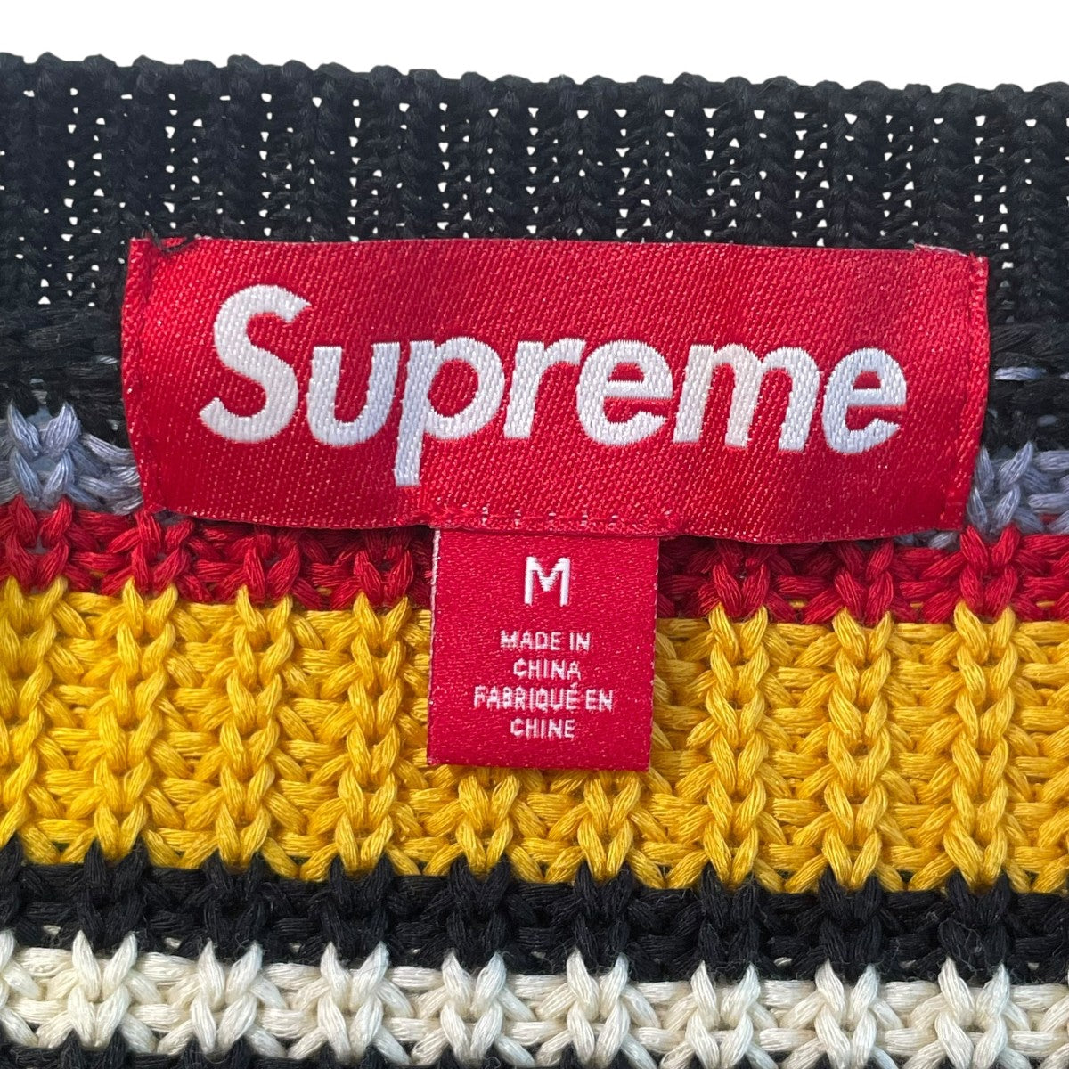 Supreme(シュプリーム) 23AWSmall Box Ribbed Sweaterボーダー厚手